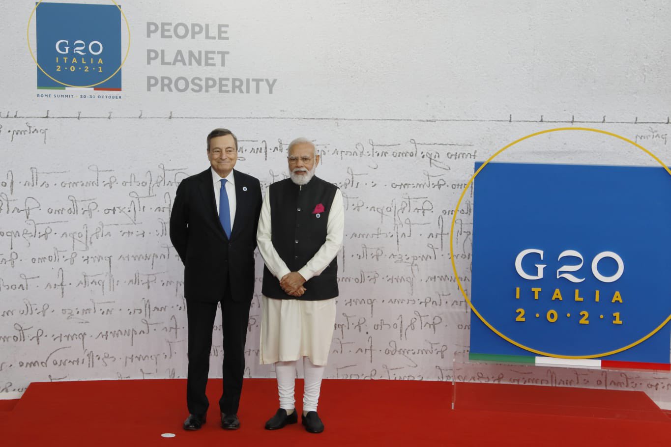 Visit of Hon'ble Prime Minister of India on the occasion of G20 Heads of State and Government Summit (Meeting with Hon'ble PM Draghi)